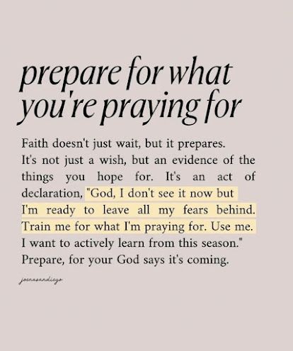 The Power of Preparation